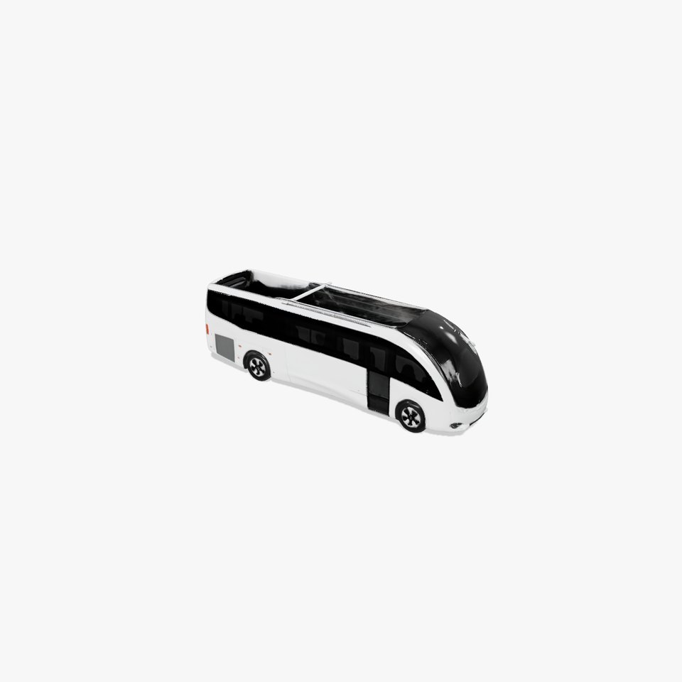 Futuristic White Bus model pack